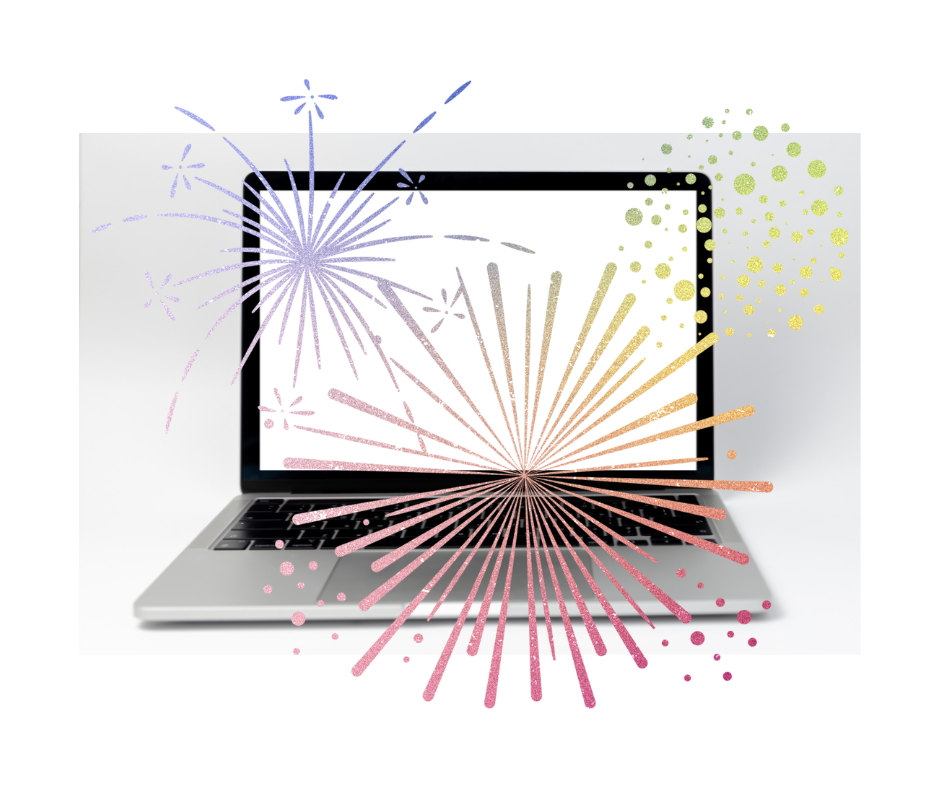 Fuochi d'artificio dal monitor