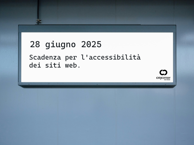 Cartello con avviso di scadenza